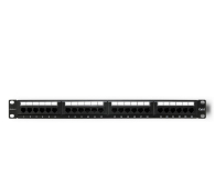 QOLTEC Patch panel RACK | 24 porty | kat.6 UTP | Czarny 54474 - 1329995 - zdjęcie 2